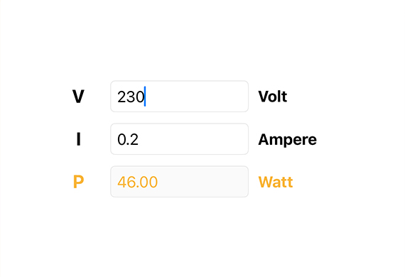 Watt - Power calculator