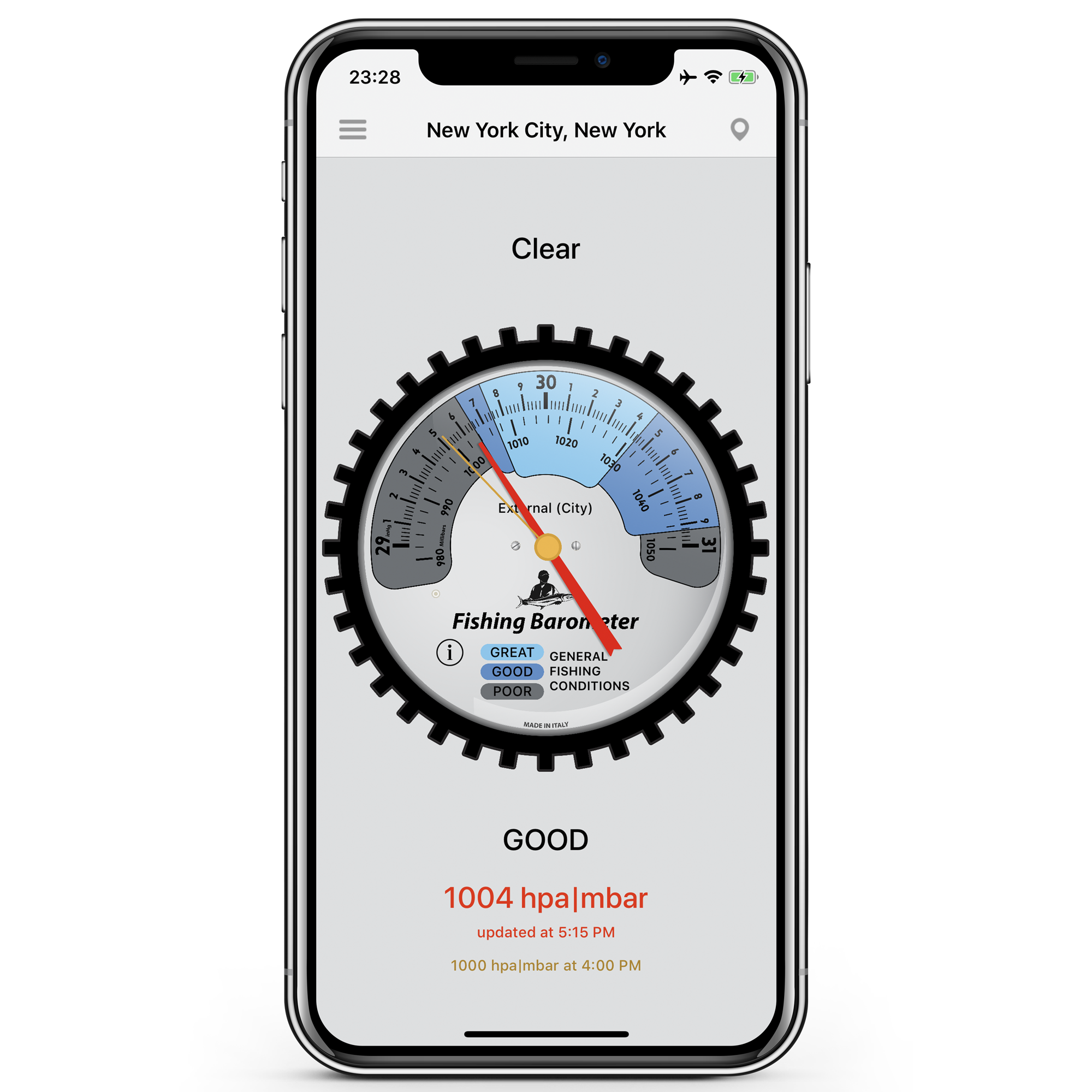 LionsApp - iPhone - Fishing Barometer