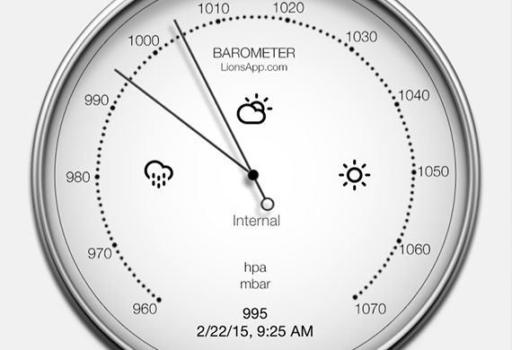 Barometer - Atmospheric pressure